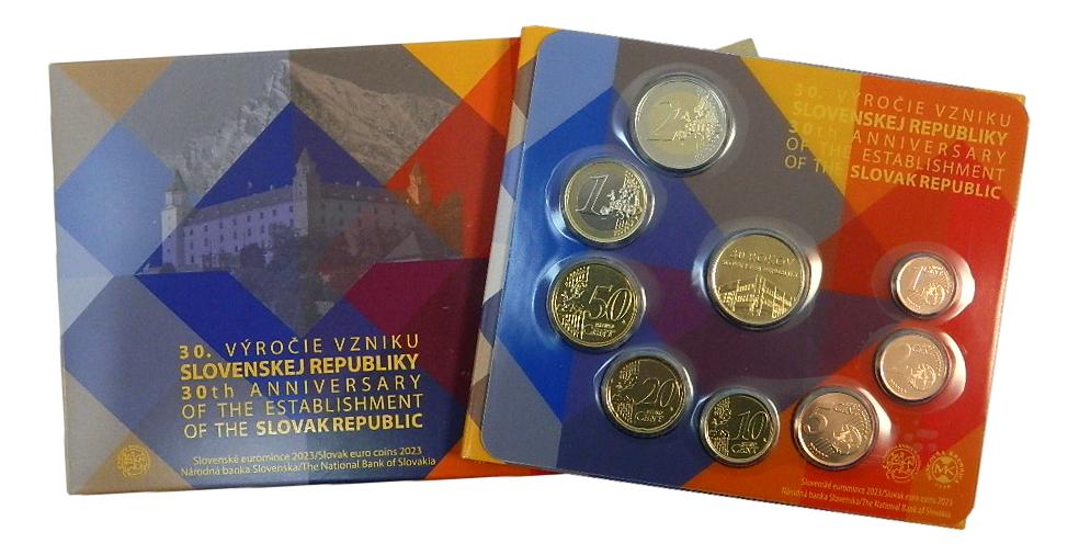 2023 - ESLOVAQUIA - CARTERA EUROS - 30 ANIV REPUBLICA ESLOVACA