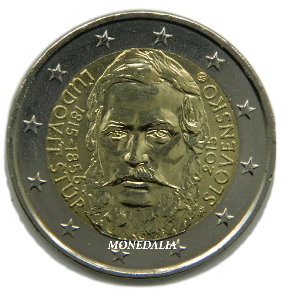 2015 - ESLOVAQUIA - 2 EUROS - LUDOVIT STUR