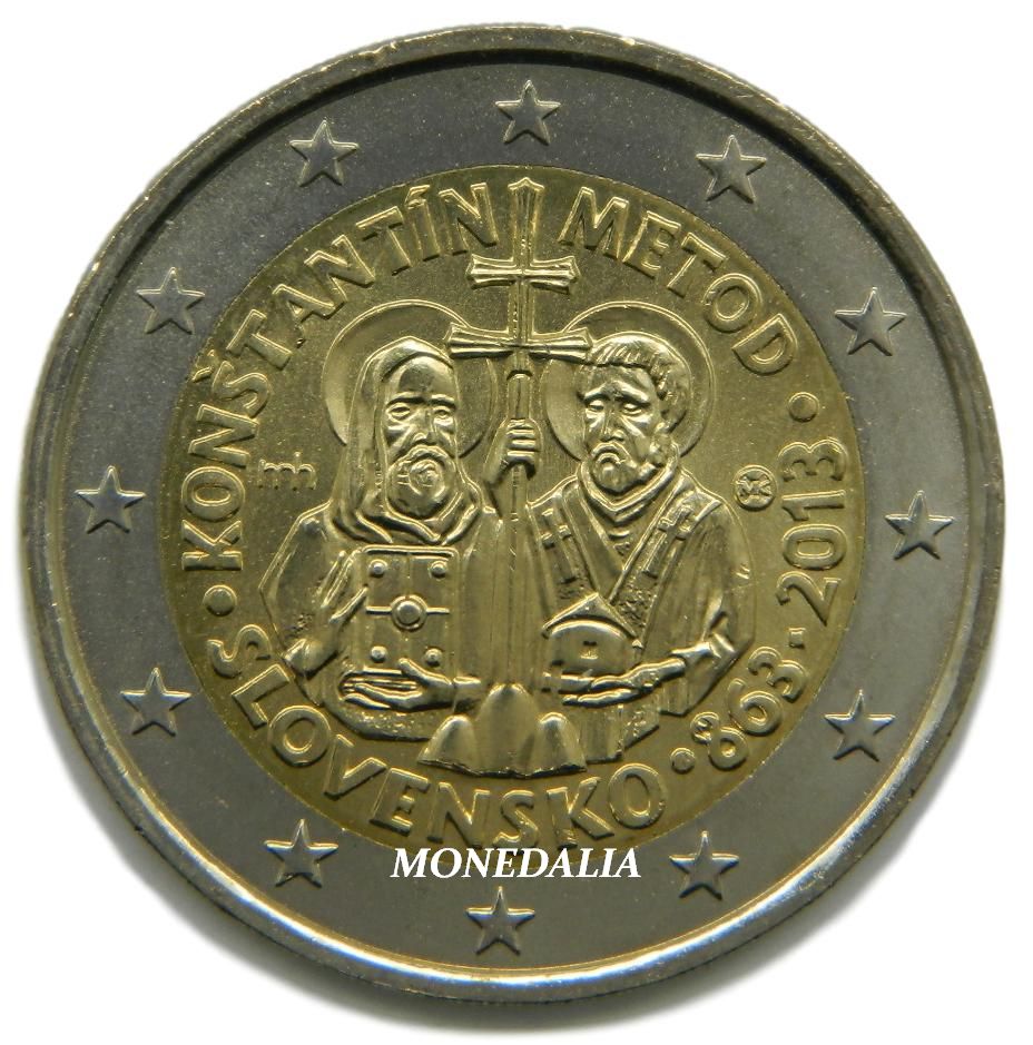 2013 - ESLOVAQUIA - 2 EURO - CONSTANTINO Y METODIO