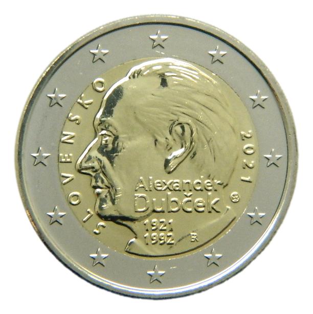 2021 - ESLOVAQUIA - 2 EURO - ALEXANDER DUBCEK