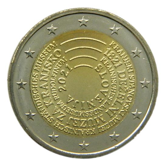 2021 - ESLOVENIA - 2 EURO - BICENTENARIO MUSEO