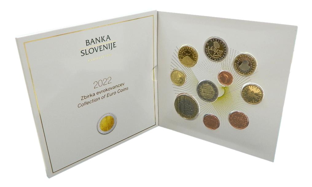 2022 - ESLOVENIA - CARTERA EUROS PROOF - 10 MONEDAS