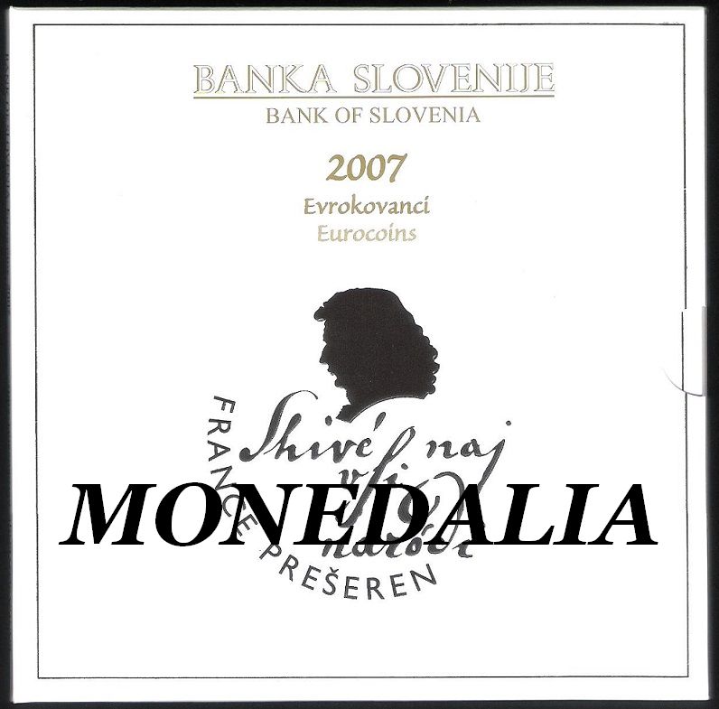 2007 - ESLOVENIA - CARTERA EUROS - SLOVENIA - FRANCE PRESEREN - EUROSET