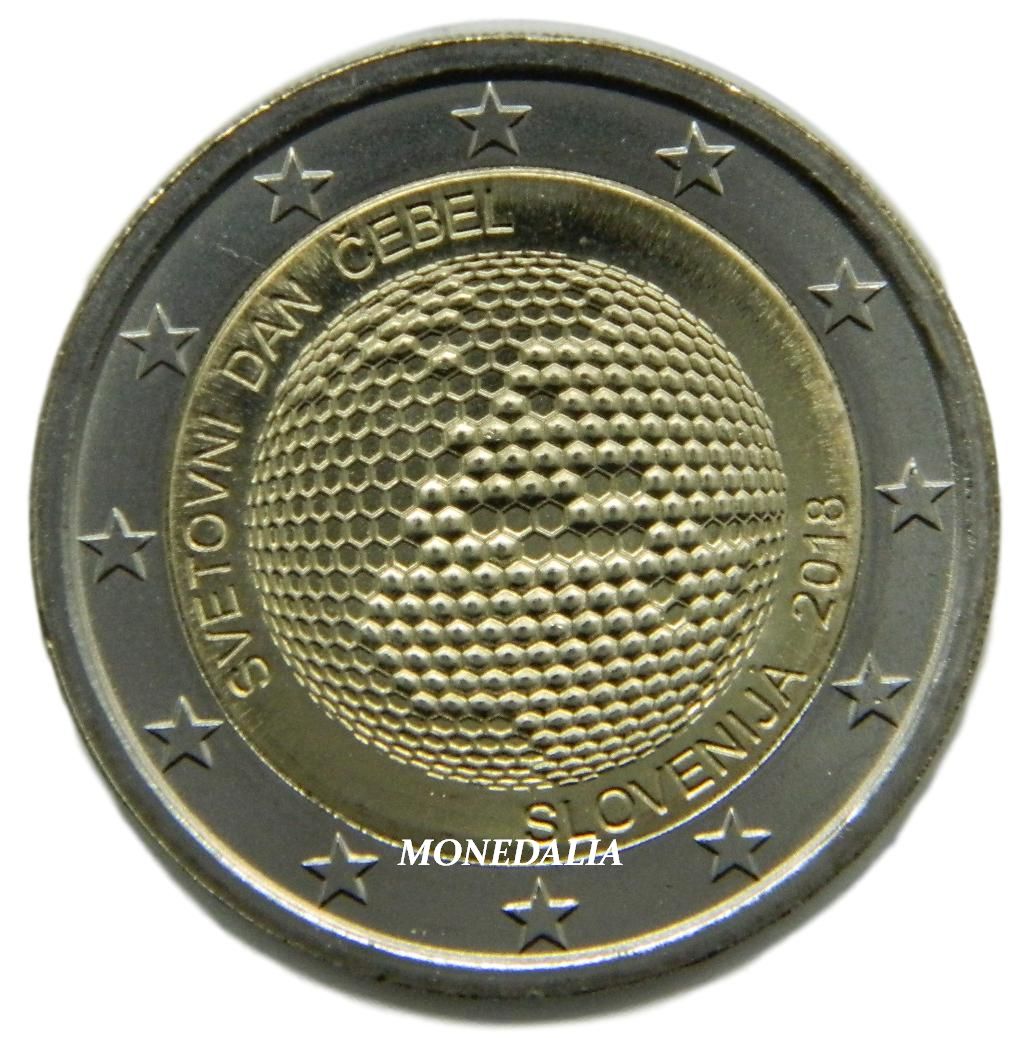 2018 - ESLOVENIA - 2 EURO - DIA MUNDIAL ABEJAS