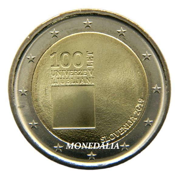 2019 - ESLOVENIA - 2 EURO - UNIVERSIDAD LJUBLJANA