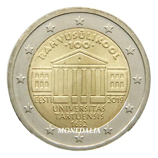 2019 - ESTONIA - 2 EURO - UNIVERSIDAD TARTU