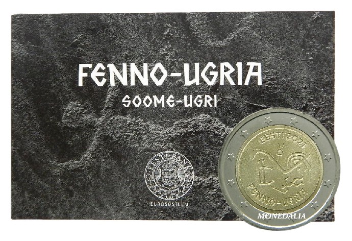 2021 - ESTONIA - 2 EURO - PUEBLOS UGROFINESES - COINCARD