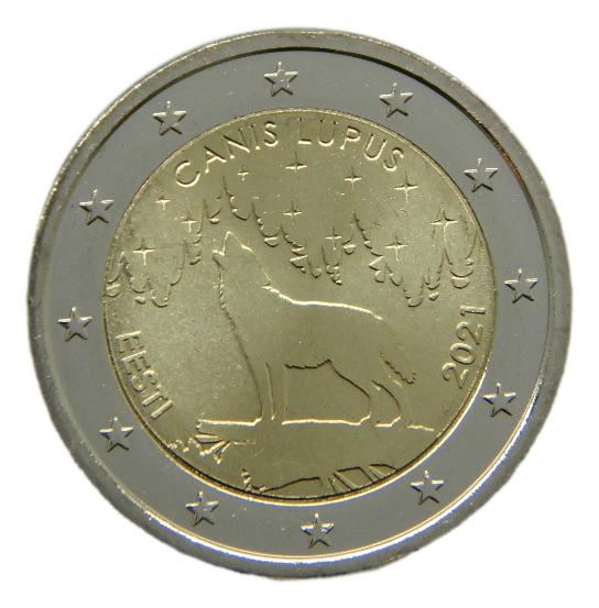 2021 - ESTONIA - 2 EURO - LOBO 