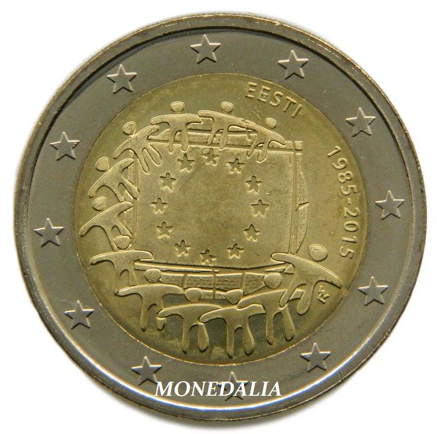 2015 - ESTONIA - 2 EUROS - BANDERA