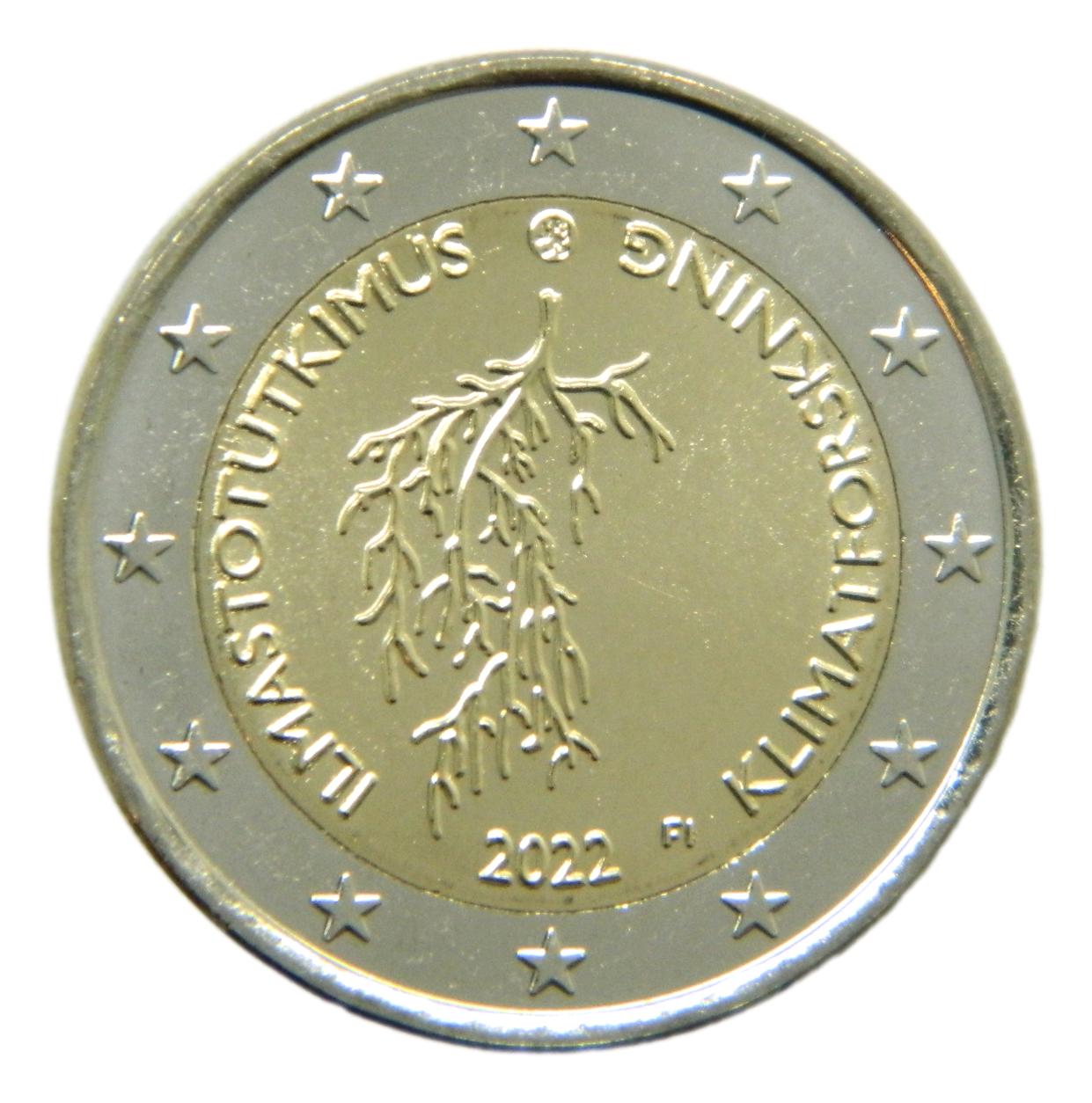 2022 - FINLANDIA - 2 EURO - INVESTIGACION CLIMATICA