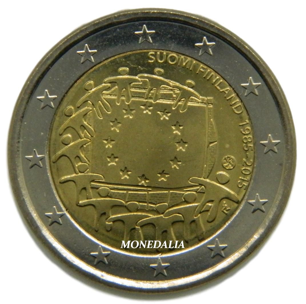 2015 - FINLANDIA - 2 EURO - BANDERA EUROPEA