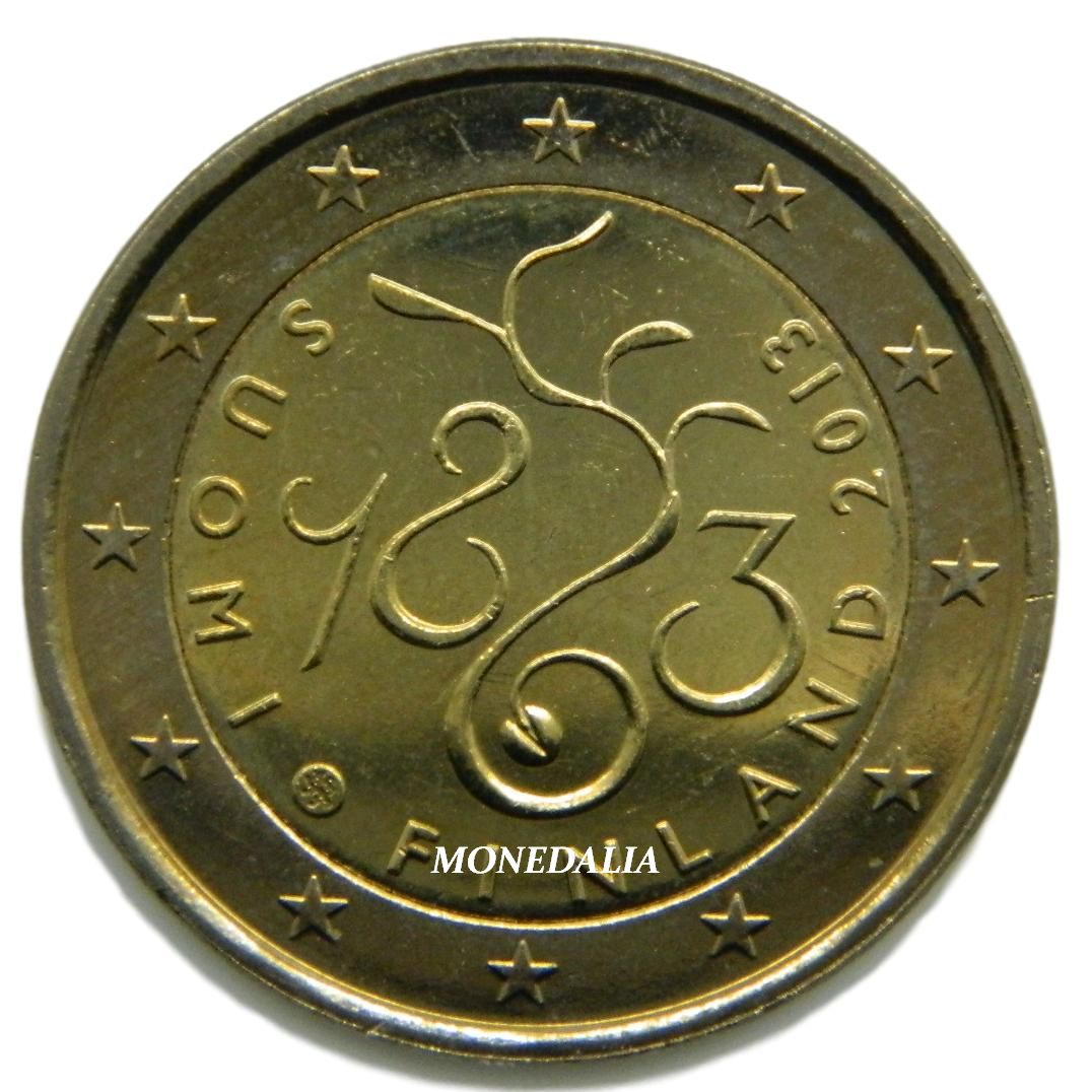 2013 - FINLANDIA - 2 EURO - 150 ANIV PARLAMENTO