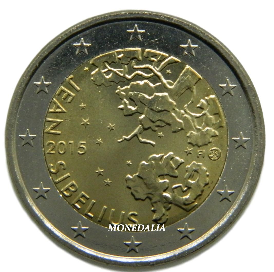 2015 - FINLANDIA - 2 EURO - 150 ANIV JEAN SIBELIUS
