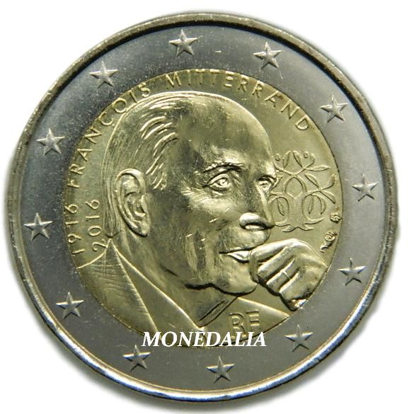 2016 - FRANCIA - 2 EUROS - MITTERRAND