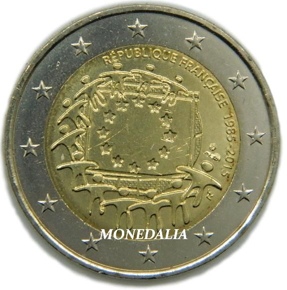 2015 - FRANCIA - 2 EUROS - BANDERA