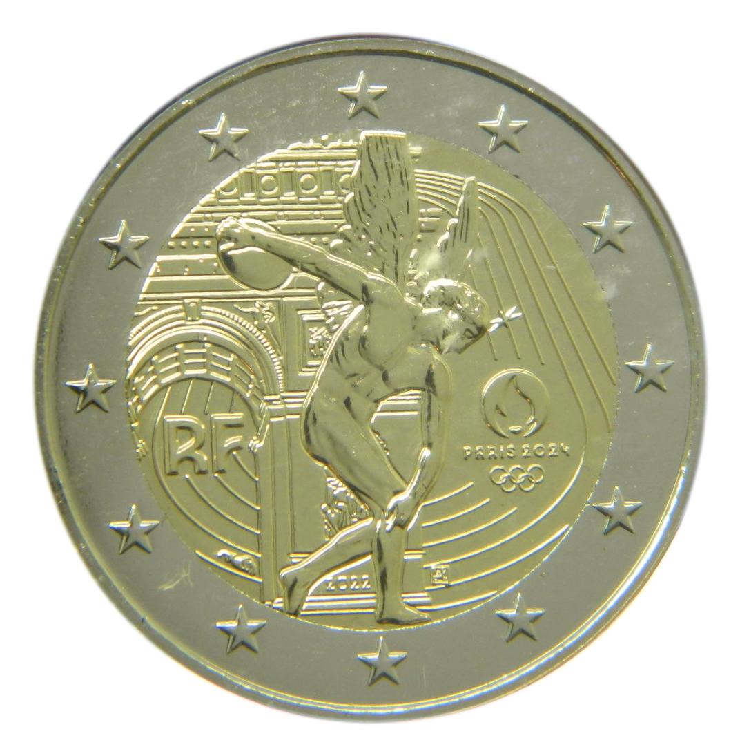 2022 - FRANCIA - 2 EUROS - J. O. PARIS 2024 - COINCARD