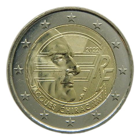 2022 - FRANCIA - 2 EURO - JACQUES CHIRAC