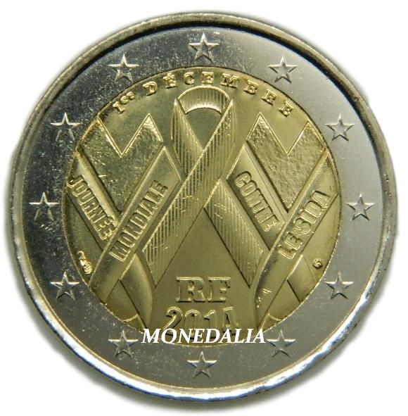 2014 - FRANCIA - 2 EUROS - SIDA