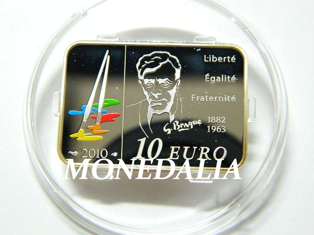 2010 - FRANCIA - 10 EUROS - PLATA - COLOR - BRAQUE
