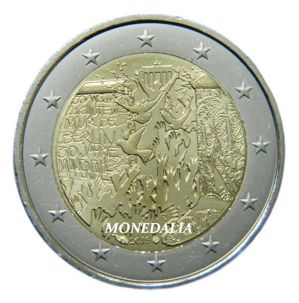 2019 - FRANCIA - 2 EUROS - MURO DE BERLIN