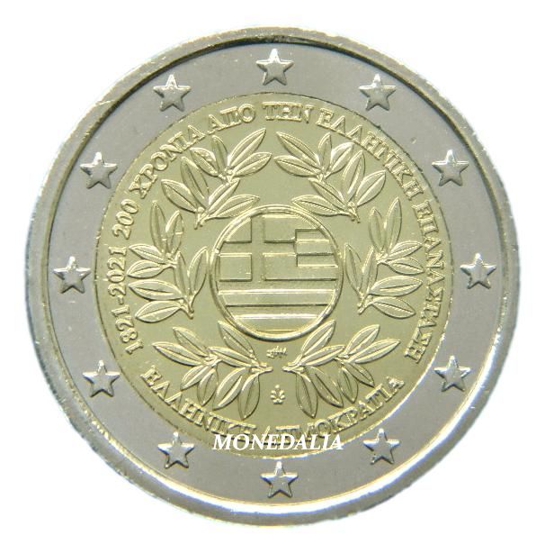 2021 - GRECIA - 2 EUROS - REVOLUCION 