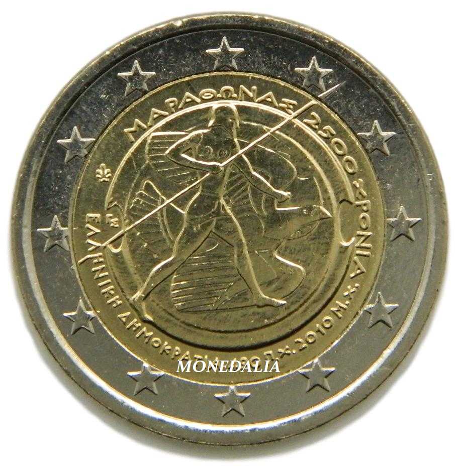 2010 - GRECIA - 2 EUROS - BATALLA DE MARATON