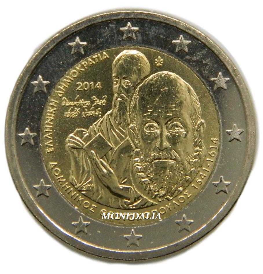 2014 - GRECIA - 2 EUROS - EL GRECO