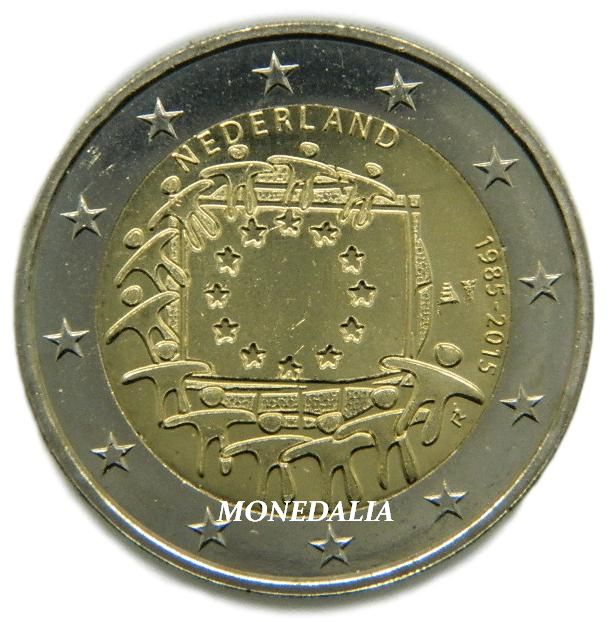 2015 - HOLANDA - 2 EURO - BANDERA
