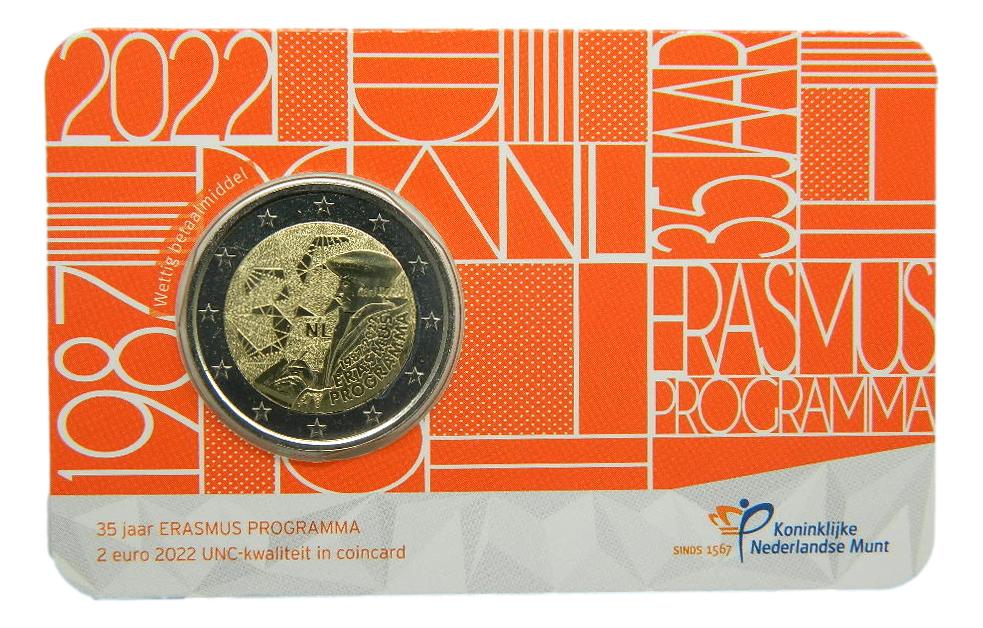 2022 - HOLANDA - 2 EURO - ERASMUS - COINCARD