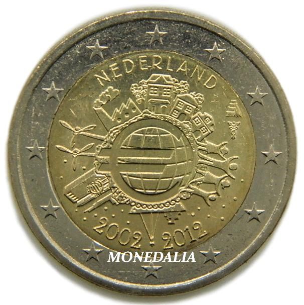 2012 - HOLANDA - 2 EUROS - X ANIVERSARIO