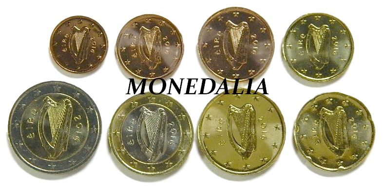 2004 - IRLANDA - TIRA 8 MONEDAS EUROS 