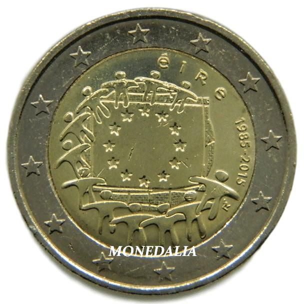 2015 - IRLANDA - 2 EURO - BANDERA