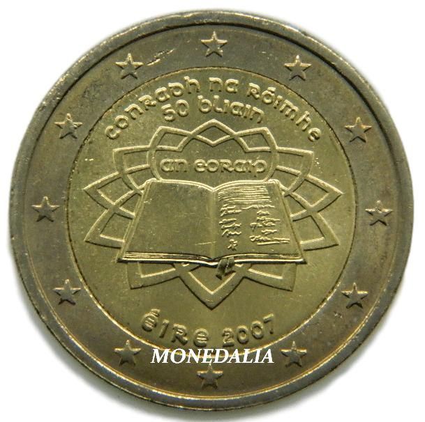 2007 - IRLANDA - 2 EURO - TRATADO DE ROMA