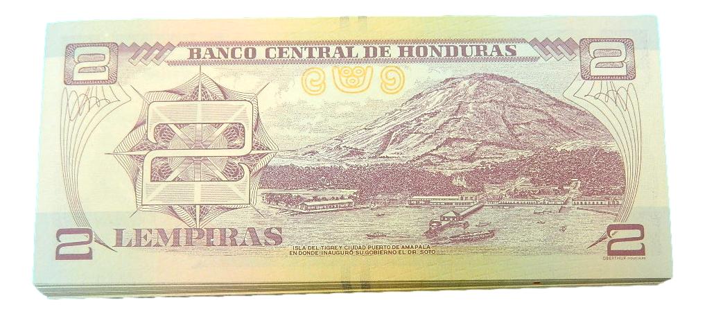 2019 - HONDURAS - 2 LEMPIRAS - LOTE 100 BILLETES