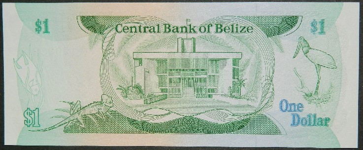 1987 - BELICE - BILLETE -  1 DOLAR - PICK 47 a