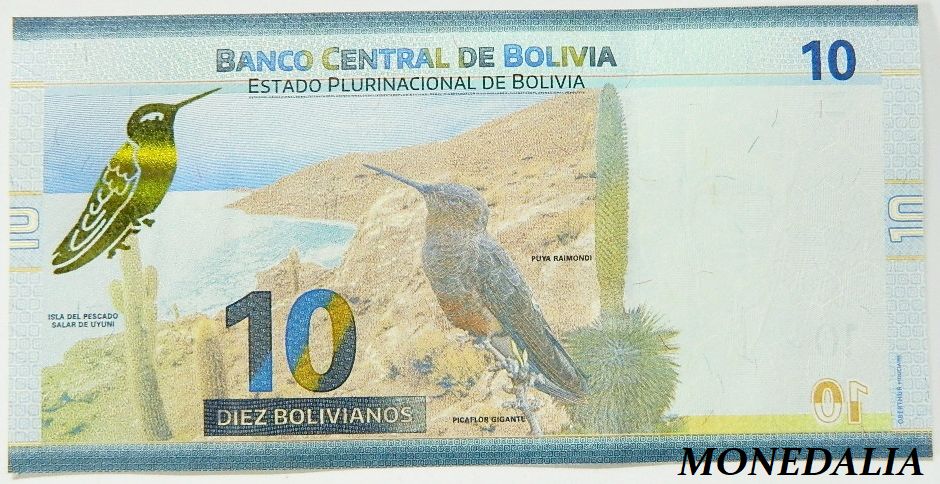2018 - BOLIVIA - 10 BOLIVIANOS - UNC
