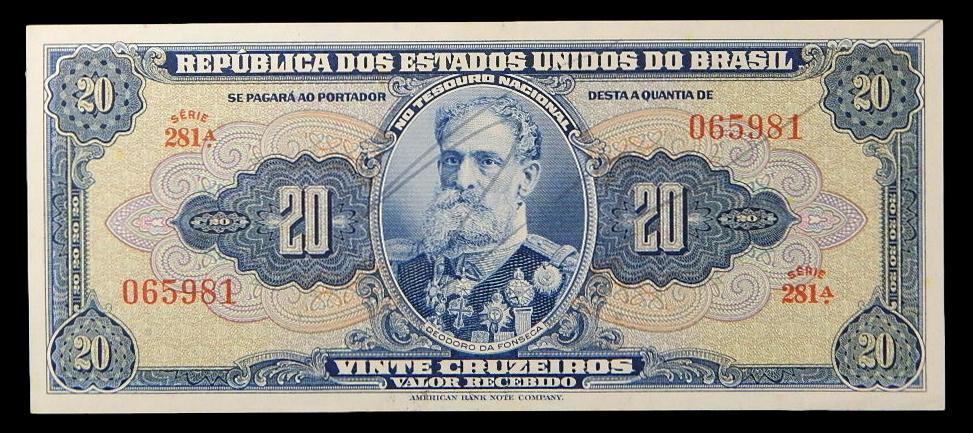 ND (1943) - BRASIL - BILLETE - 20 CRUZEIROS - PICK 136A - MBC+