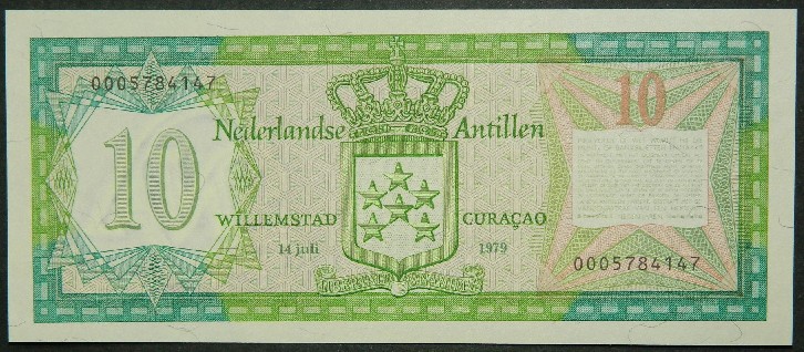 1979 - ANTILLAS HOLANDESAS - 10 GULDEN - PICK 16 a