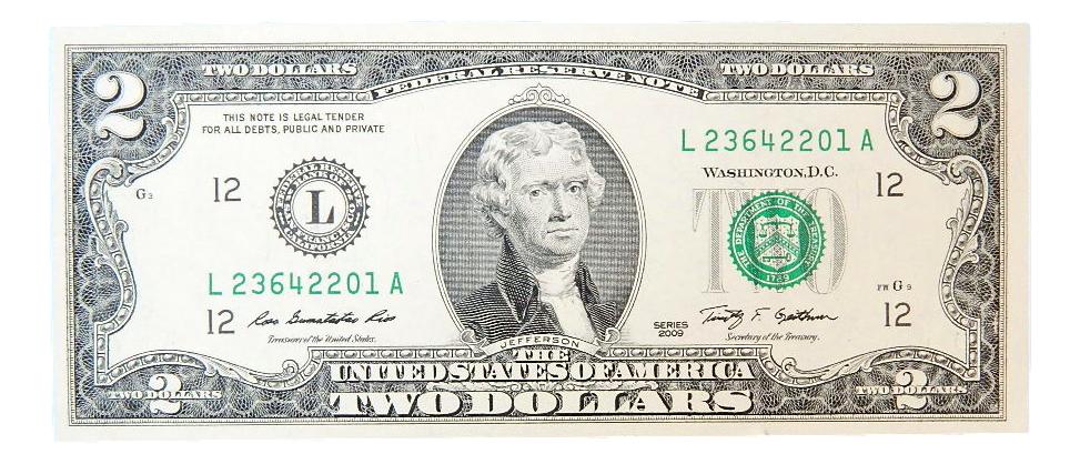 2009 - USA - 2 DOLARES - BILLETE - 2 DOLLARS