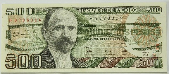 1983 - MEXICO - BILLETE - 500 PESOS - PICK 79A