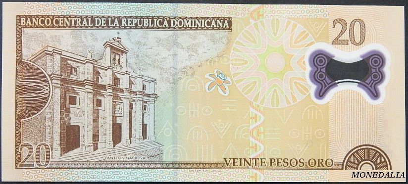 2009 - DOMINICANA REPUBLICA - 20 PESOS ORO - GREGORIO LUPERON - POLYMER - BILLETE UNC