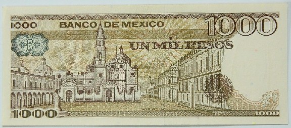 1983 - MEXICO - BILLETE - 1000 PESOS - PICK 81 - SC