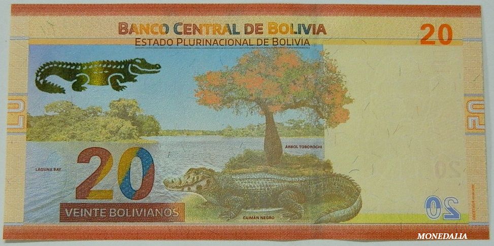 2018 - BOLIVIA - BILLETE -  20 PESOS BOLIVIANOS - SC
