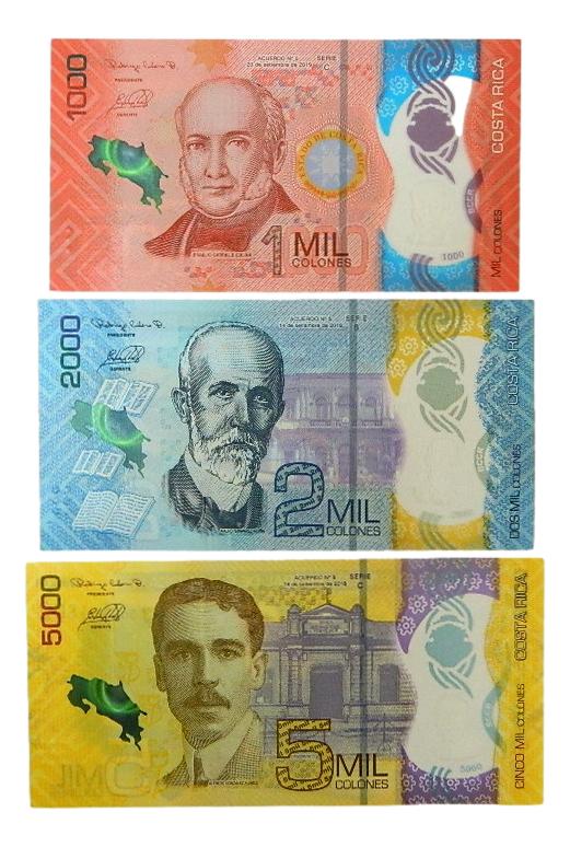 2018 - 2019 - COSTA RICA - SERIE 3 BILLETES - COLONES