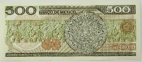 1983 - MEXICO - BILLETE - 500 PESOS - PICK 79A
