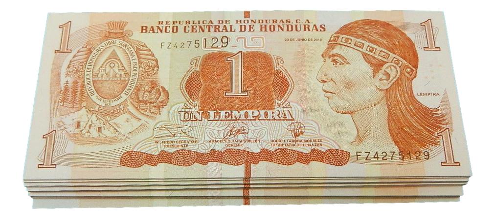 2019 - HONDURAS - 1 LEMPIRA - LOTE 100 BILLETES