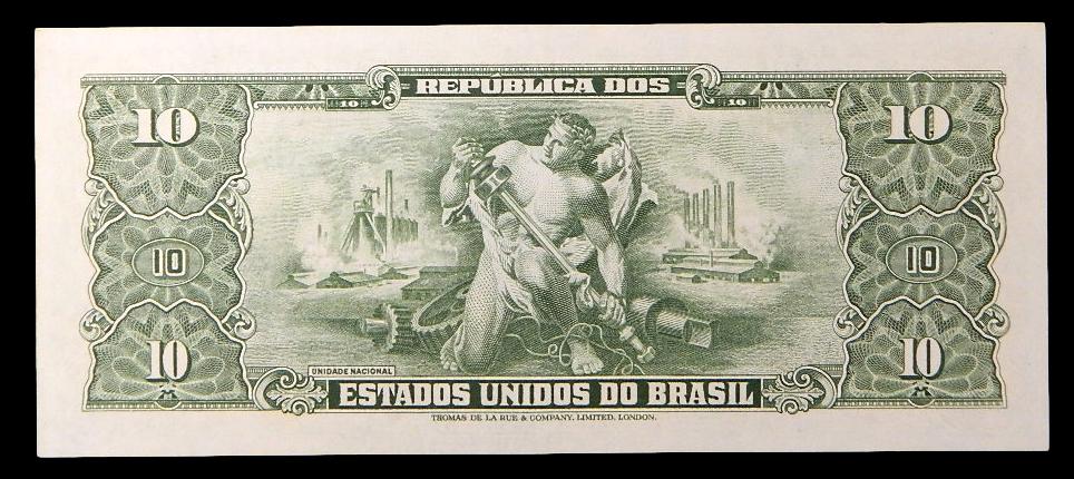 ND (1950) - BRASIL - BILLETE - 10 CRUZEIROS - PICK 143 - MBC+