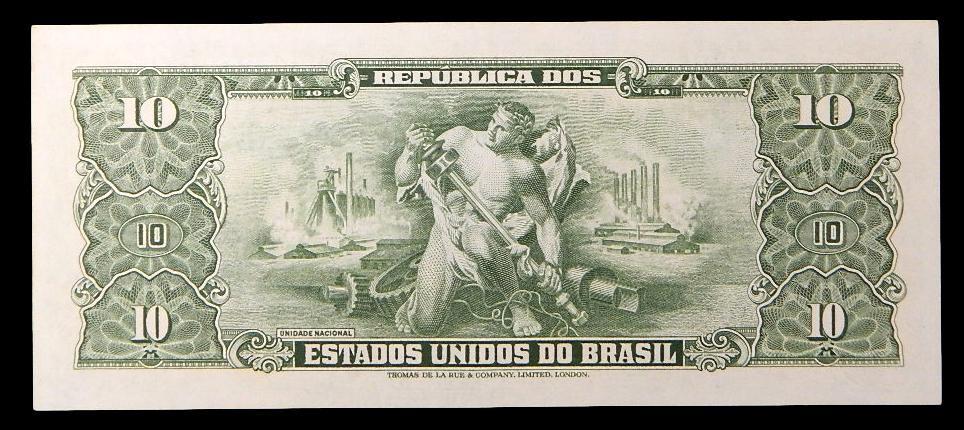 ND (1950) - BRASIL - 10 CRUZEIROS - PICK 143 - MBC+