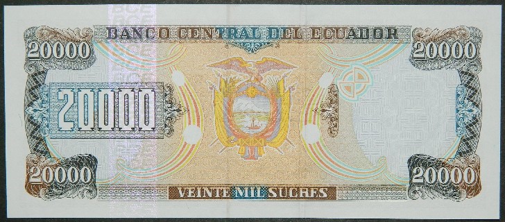 1997 - ECUADOR - 20000 SUCRES - PICK 129 b