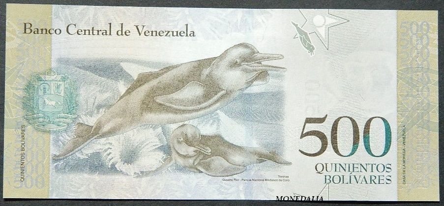2017 - VENEZUELA - BILLETE - 500 BOLIVARES - SC